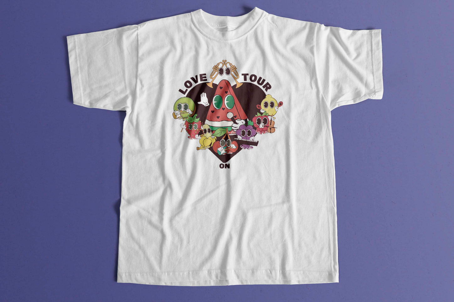 Love on Tour Band as Fruit T-shirt