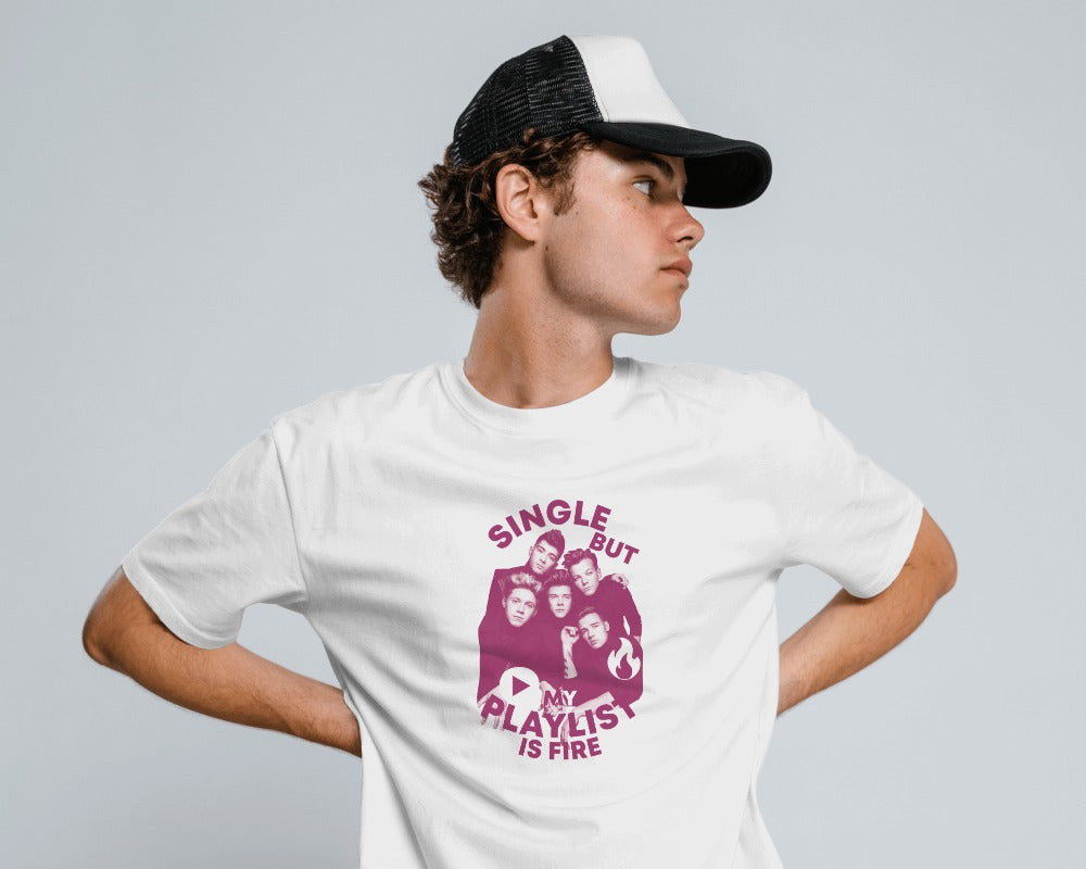 One Direction "Single but my playlist is fire" T-shirt